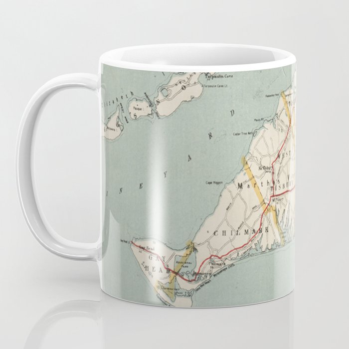Vintage Map of Martha's Vineyard (1917) Coffee Mug Gallery Image 3