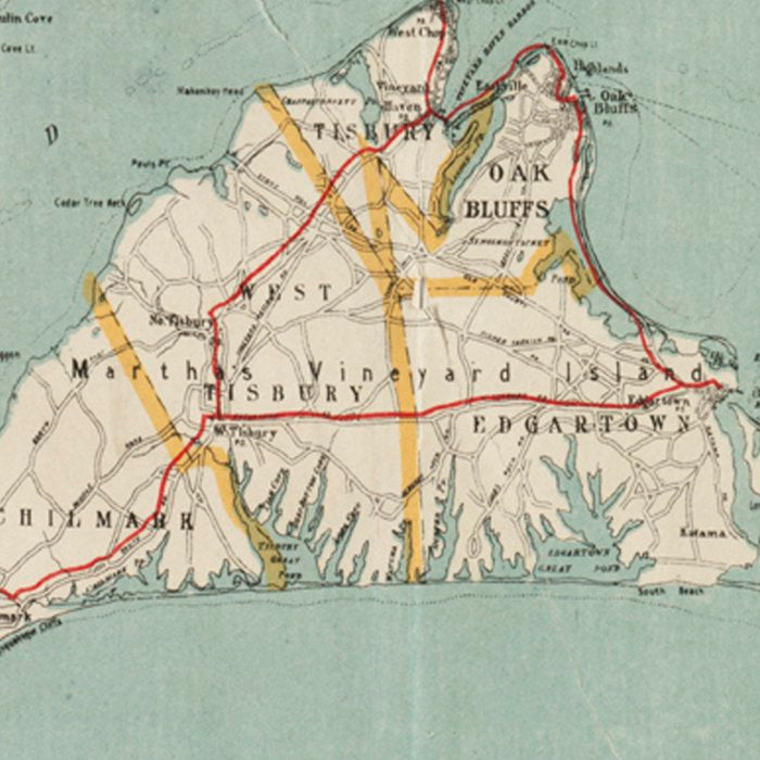 Vintage Map of Martha's Vineyard (1917) Coffee Mug Gallery Image 2