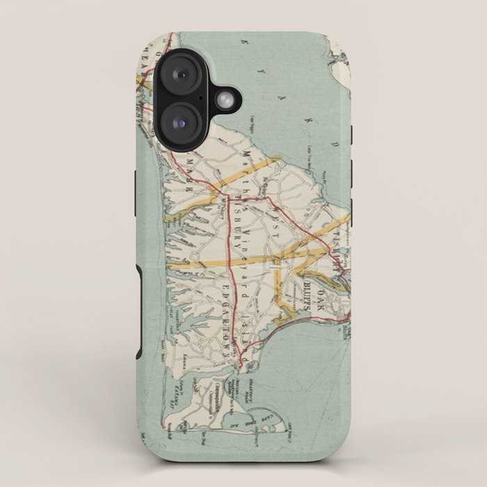 Vintage Map of Martha's Vineyard (1917) iPhone Case Gallery Image 1