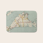 Vintage Map of Martha's Vineyard (1917) Bath Mat Gallery Image 1