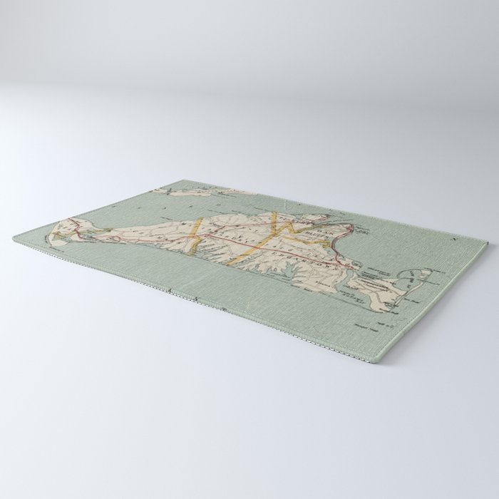 Vintage Map of Martha's Vineyard (1917) Rug Gallery Image 3
