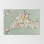 Vintage Map of Martha's Vineyard (1917) Rug Gallery Image 2