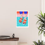 No Doi - memphis throwback retro classic style fashion 1980s 80s hipster shoes socks urban trendy Poster Gallery Image 2