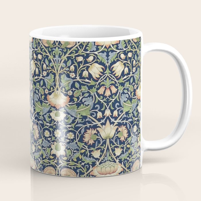 William Morris Vintage Lodden Indigo Blue Mineral Coffee Mug Gallery Image 1