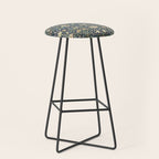 William Morris Vintage Lodden Indigo Blue Mineral Stool Gallery Image 1