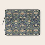 William Morris Vintage Lodden Indigo Blue Mineral Laptop Sleeve Gallery Image 1