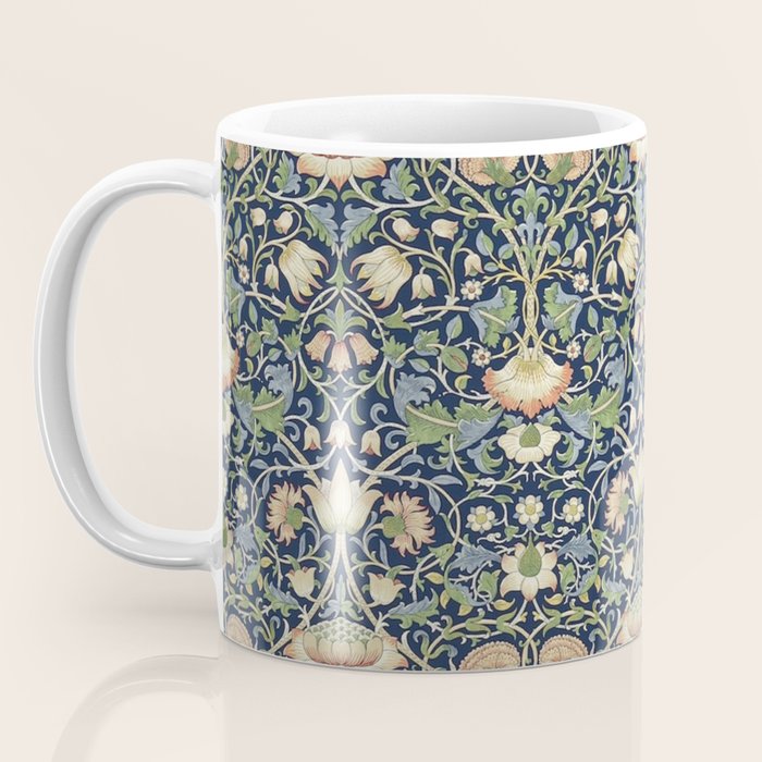 William Morris Vintage Lodden Indigo Blue Mineral Coffee Mug Gallery Image 3