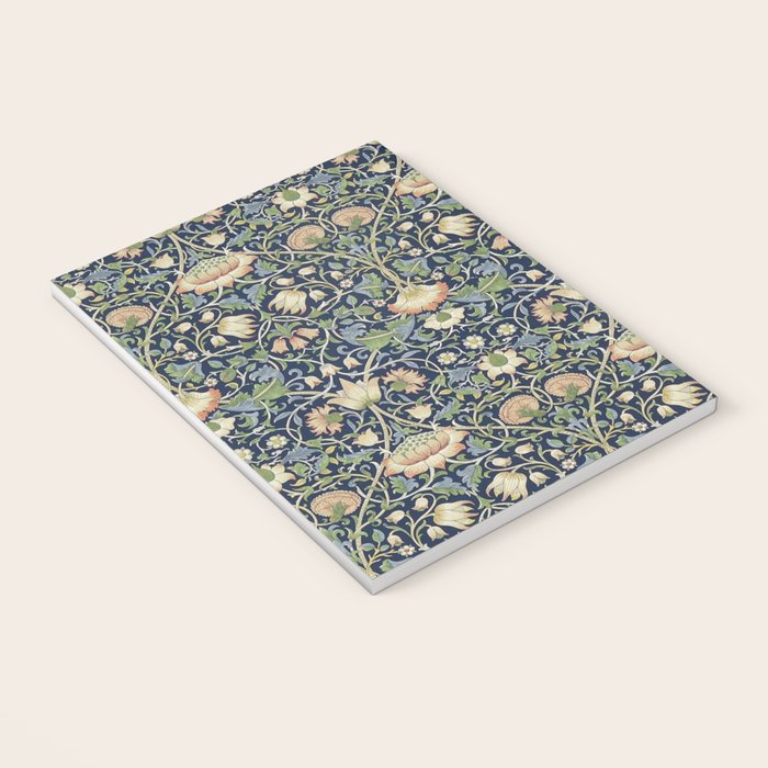 William Morris Vintage Lodden Indigo Blue Mineral Notebook Gallery Image 3