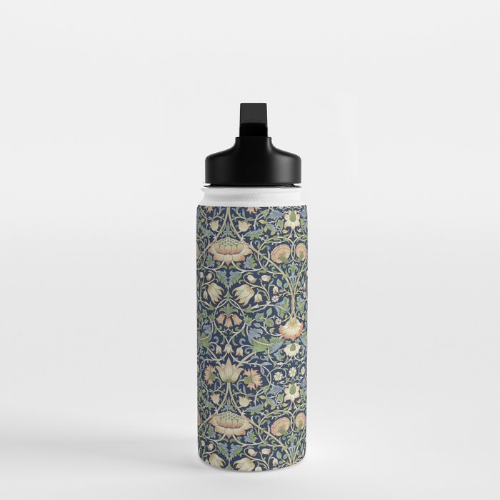 William Morris Vintage Lodden Indigo Blue Mineral Water Bottle Gallery Image 3