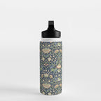 William Morris Vintage Lodden Indigo Blue Mineral Water Bottle Gallery Image 3