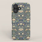 William Morris Vintage Lodden Indigo Blue Mineral iPhone Case Gallery Image 1