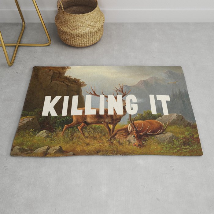 Killing It - Motivational Quote Rug Gallery Image 1