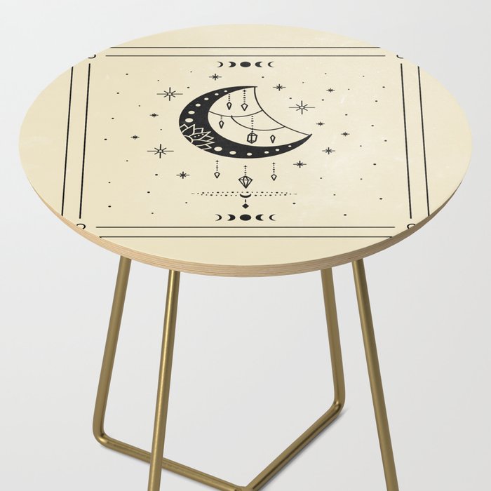 Mystic Moon & Stars: The Beige Edition Side Table Gallery Image 2