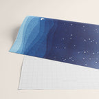 Falling star, shooting star, sailboat ocean waves blue sea Wrapping Paper Gallery Image 2