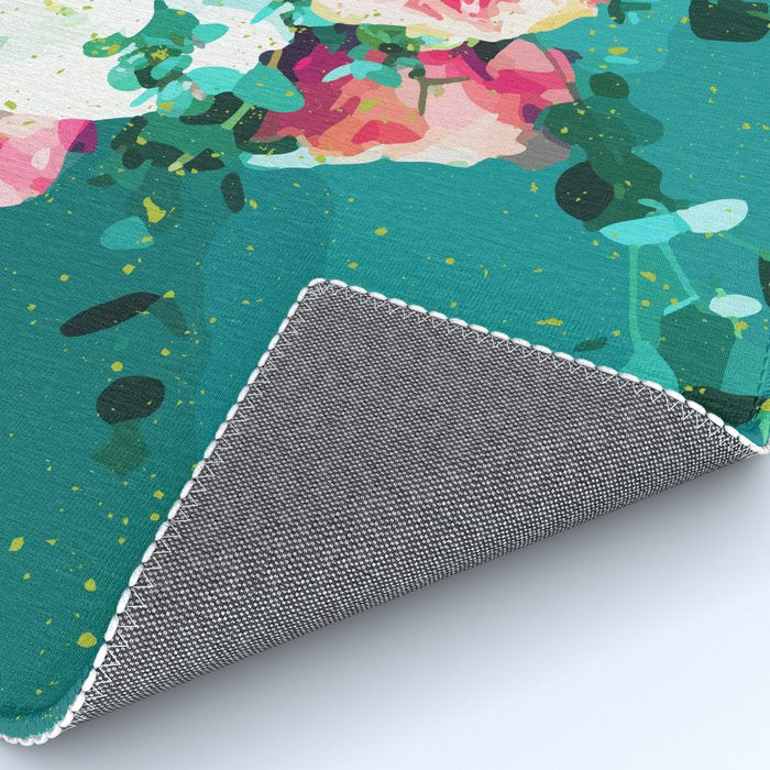 Floral & Confetti #digitalart #floral Rug Gallery Image 4