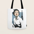 Parisian Glamour in Retro Style Tote Bag Gallery Image 1