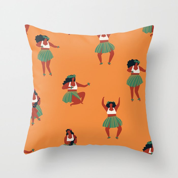 Hula dancers Throw Pillow Gallery Image 6