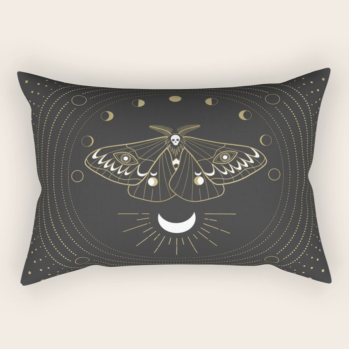 The Moon Moth Rectangular Pillow Gallery Image 1