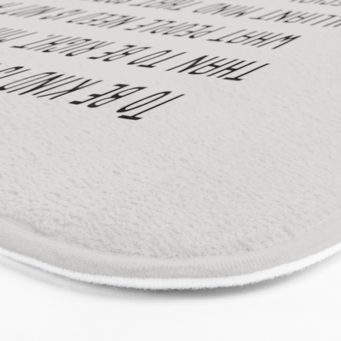 To Be Kind Is More Important... F. Scott Fitzgerald Quote Bath Mat Gallery Image 3