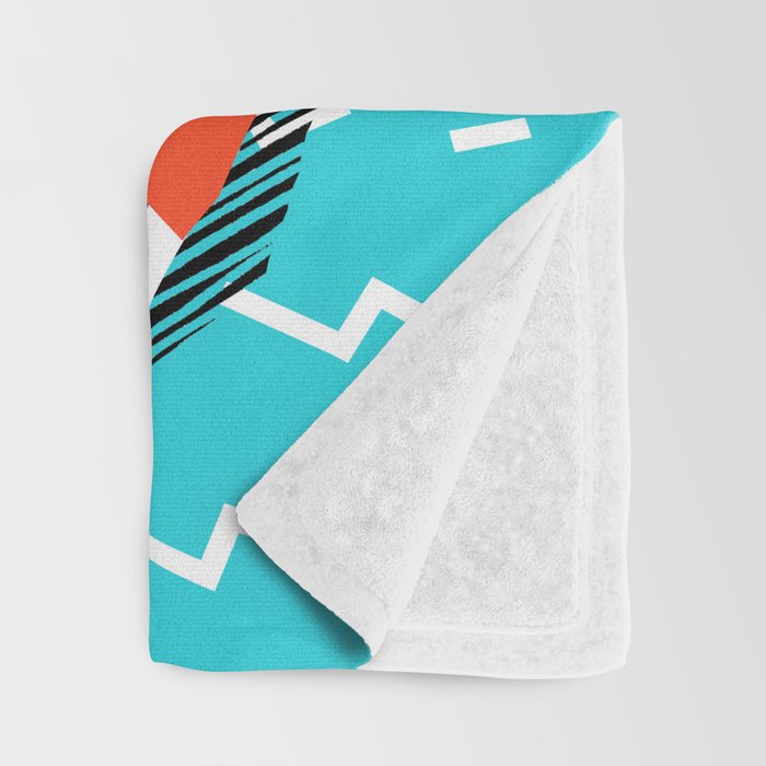 No Doi - memphis throwback retro classic style fashion 1980s 80s hipster shoes socks urban trendy Throw Blanket Gallery Image 3