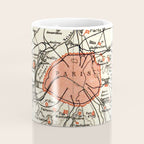 Vintage Paris and Surrounding Area Map (1890) Coffee Mug Gallery Image 4