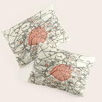 Vintage Paris and Surrounding Area Map (1890) Pillow Sham Gallery Image 3