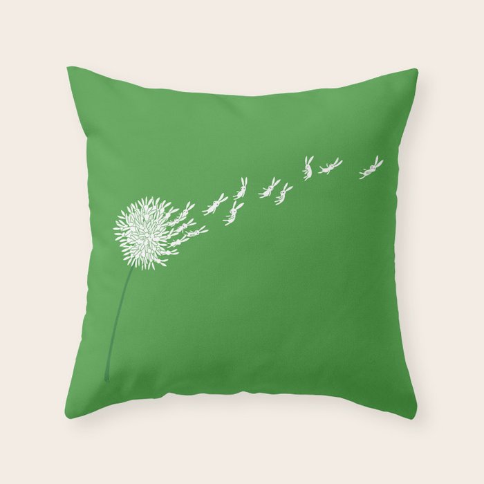 Escape from the dandeLION Throw Pillow Gallery Image 6
