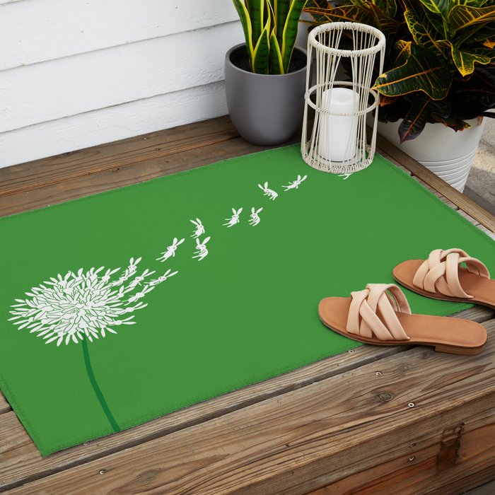 Escape from the dandeLION Outdoor Rug Gallery Image 2