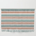 stripes - terra cotta and teal Wall Hanging Gallery Image 1