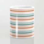 stripes - terra cotta and teal Coffee Mug Gallery Image 4