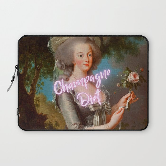 'Champagne Diet' Marie Antoinette  Laptop Sleeve Gallery Image 1