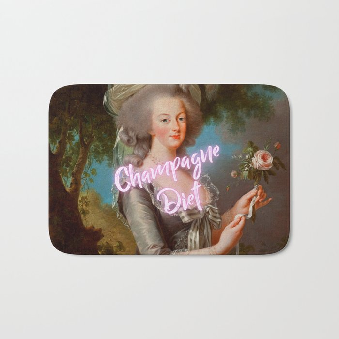 'Champagne Diet' Marie Antoinette  Bath Mat Gallery Image 1