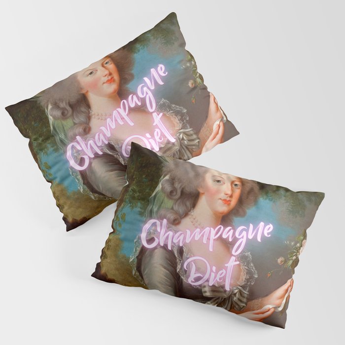 'Champagne Diet' Marie Antoinette  Pillow Sham Gallery Image 1