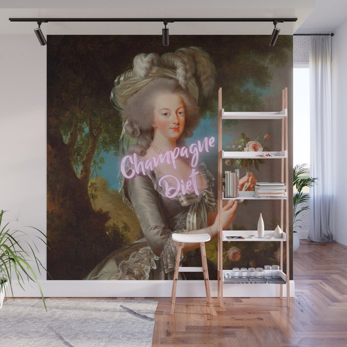 'Champagne Diet' Marie Antoinette  Wall Mural Gallery Image 1