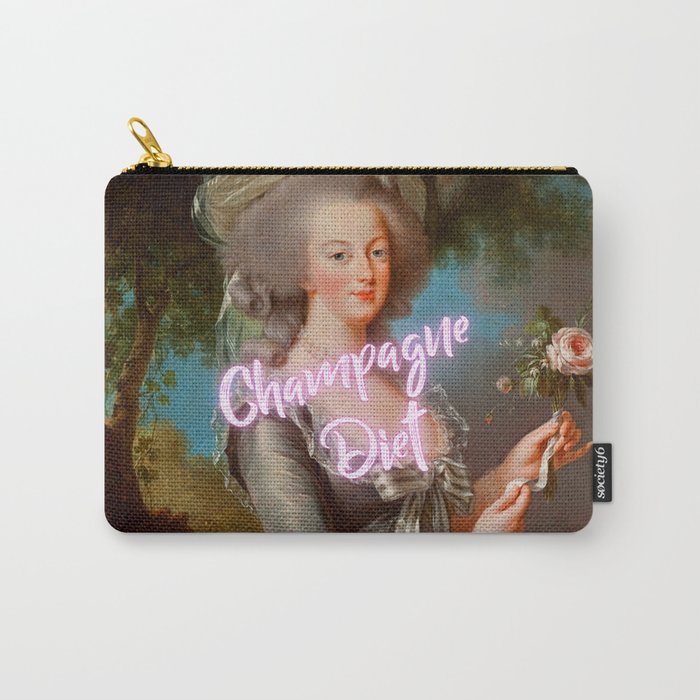 'Champagne Diet' Marie Antoinette  Carry All Pouch Gallery Image 1