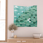 Tree Hugger (Spring & Summer version) Wall Tapestry Gallery Image 2