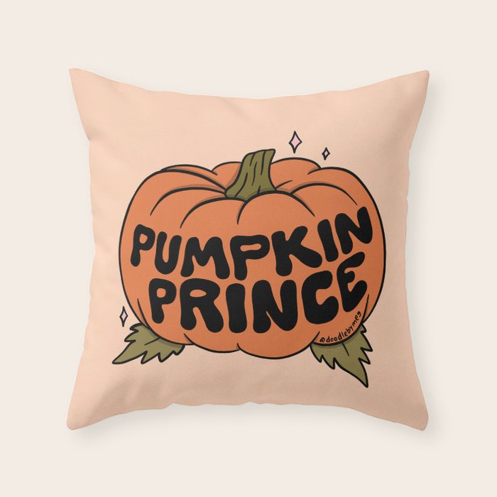 Pumpkin Prince Throw Pillow Gallery Image 6