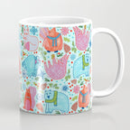 Winter Forest Woodland Animals in Arctic Blue Coffee Mug Gallery Image 1