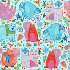 Winter Forest Woodland Animals in Arctic Blue Coffee Mug Gallery Image 2