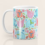 Winter Forest Woodland Animals in Arctic Blue Coffee Mug Gallery Image 3