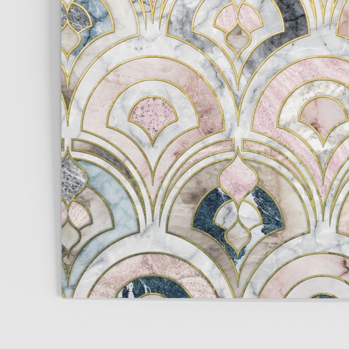 Art Deco Marble Tiles in Soft Pastels Poster Gallery Image 3