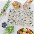 Art Deco Marble Tiles in Soft Pastels Cutting Board Gallery Image 2