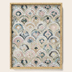 Art Deco Marble Tiles in Soft Pastels Serving Tray Gallery Image 1