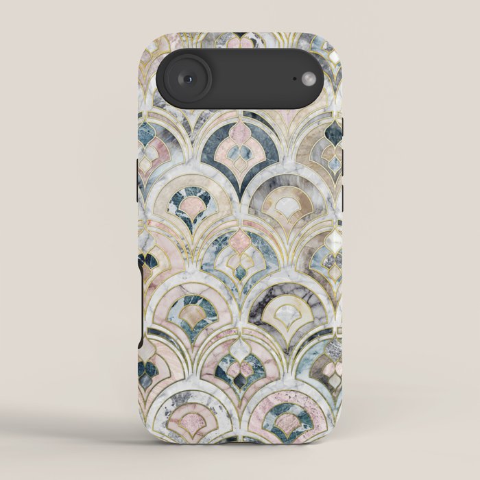 Art Deco Marble Tiles in Soft Pastels iPhone Case  Society6