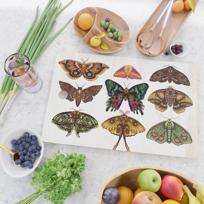 Moth Wings III Cutting Board Gallery Image 2