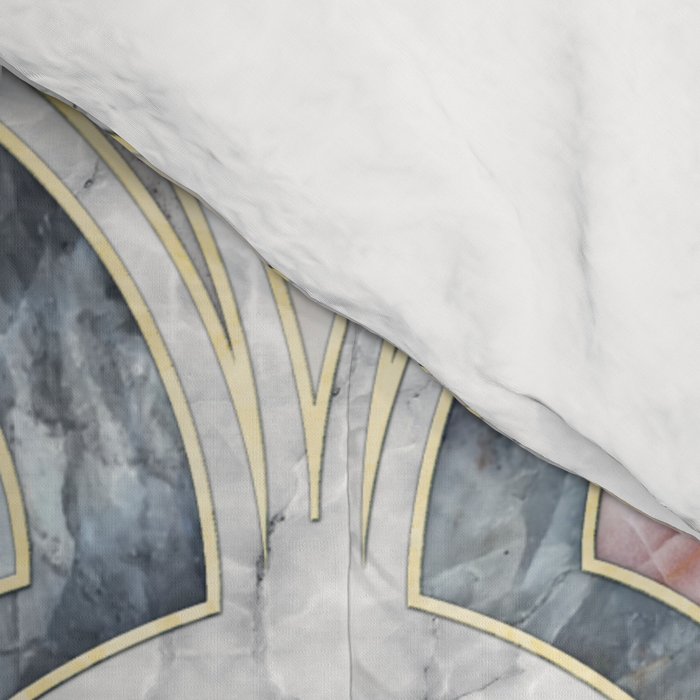 Art Deco Marble Tiles in Soft Pastels Comforter Gallery Image 4