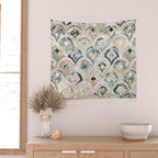 Art Deco Marble Tiles in Soft Pastels Wall Tapestry Gallery Image 2