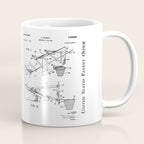 Basketball Patent - Basketball Player Coach Team Art - Black Chalkboard Coffee Mug Gallery Image 1