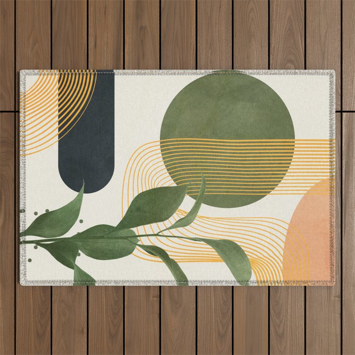 Branch Design 1 Outdoor Rug Gallery Image 1