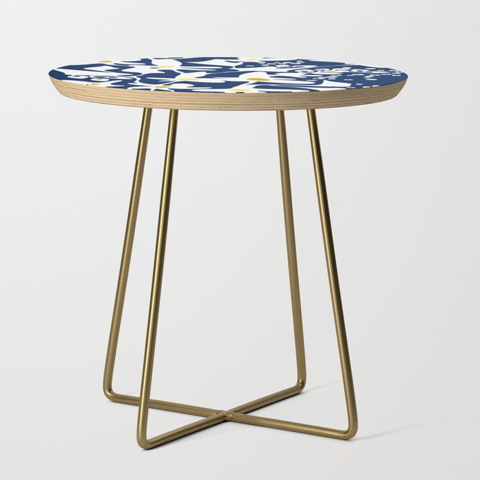 Blue jungle: Organic shapes and flowers Side Table Gallery Image 1